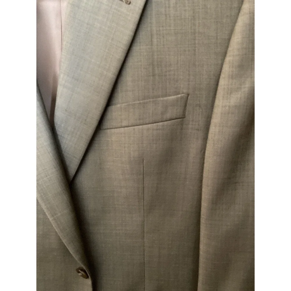 Lauren Ralph Lauren Sport Coat Blazer Mens 44R Wool Mark Tan, Made India